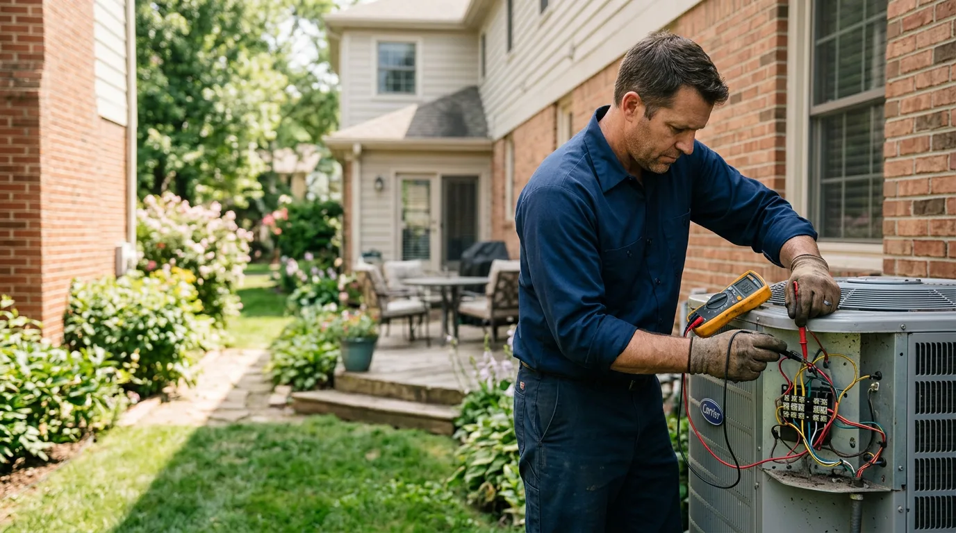 HVAC technician working near Carson, NM